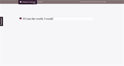Desktop Screenshot of ifwerantheworld.com